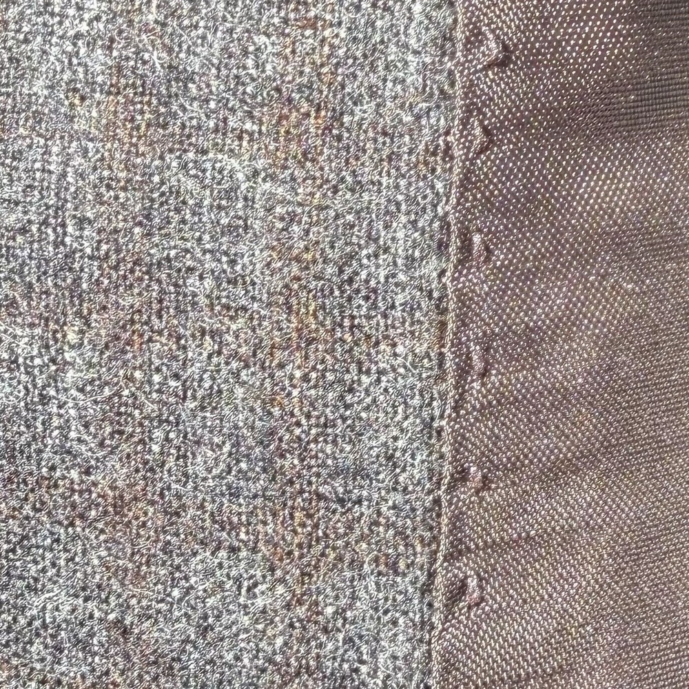 Z Zegna 54R 44R Gray Micro Check Blazer Italian Wool Blend Cut Tag Drop 8 - Picture 4 of 14